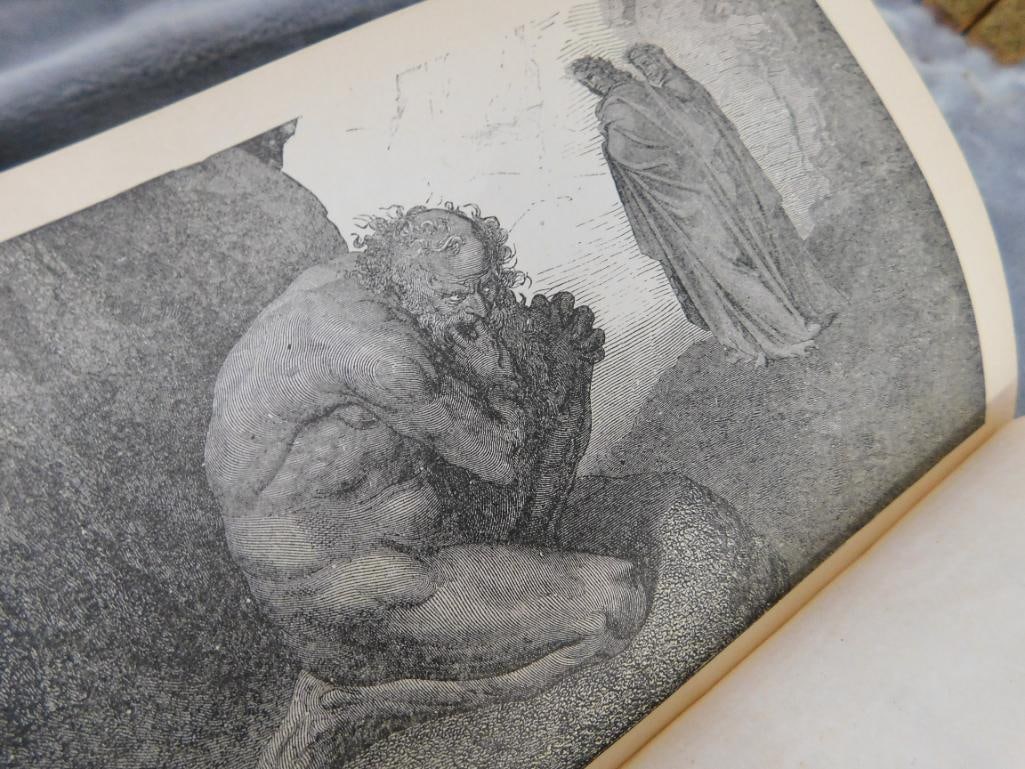 Box Lot of Old Books - "Dantes Poems" - 1834 "Vies Des Grande Capitaines Francais" V and VII - 4