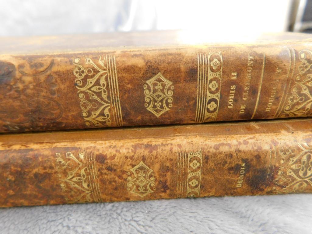 Box Lot of Old Books - "Dantes Poems" - 1834 "Vies Des Grande Capitaines Francais" V and VII - 9