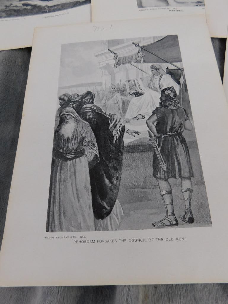 1911 Wildes Bible Picture Set - Sunday School Help - Believe Complete - 12