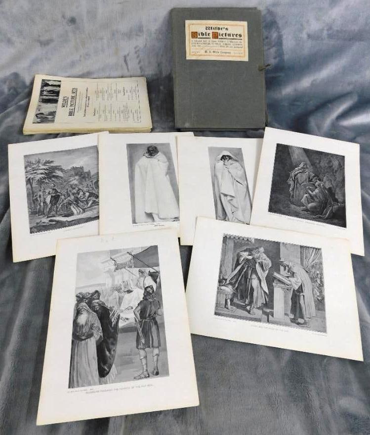 1911 Wildes Bible Picture Set - Sunday School Help - Believe Complete: See Photos For Condition and Details