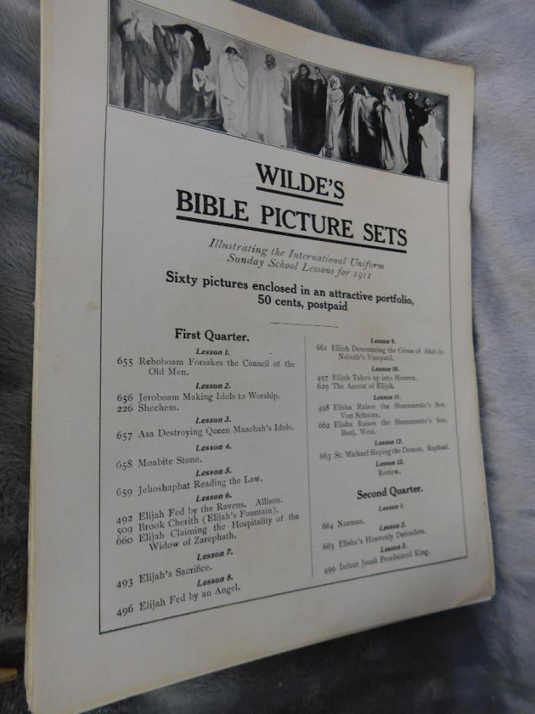 1911 Wildes Bible Picture Set - Sunday School Help - Believe Complete - 3