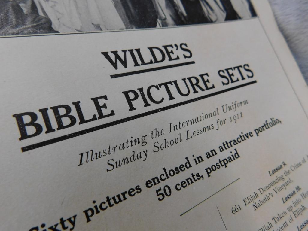 1911 Wildes Bible Picture Set - Sunday School Help - Believe Complete - 4