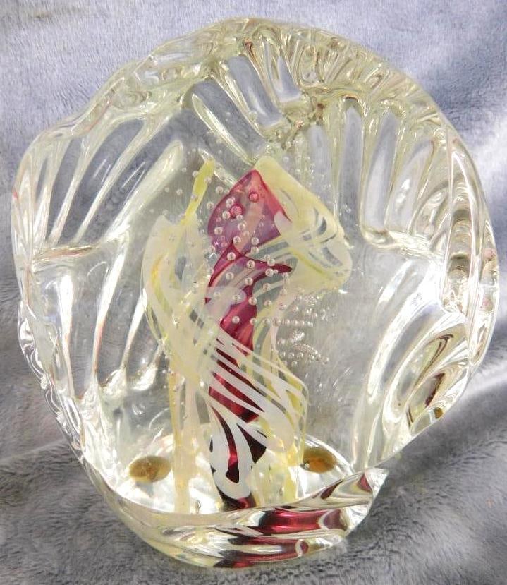 2003 Rollin Karg (Retired) Magnum Paperweight - Signed - 5.5" x 4.5" x 4.5": See Photos For Condition and Details
