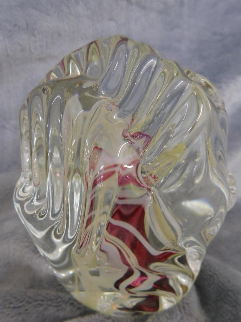 2003 Rollin Karg (Retired) Magnum Paperweight - Signed - 5.5" x 4.5" x 4.5" - 4