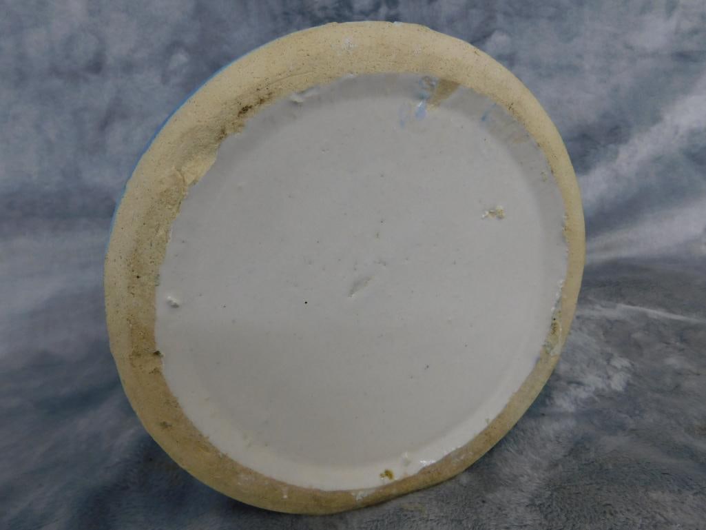 Vintage Pottery Salt Box - Wall Hung - No Lid - 5.75" x 6" - 6