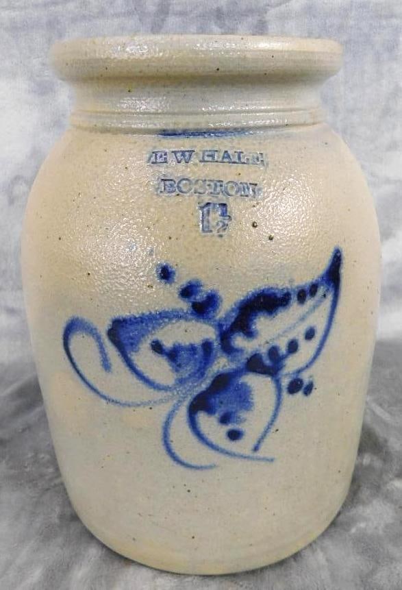 Vintage E.W. Hale 1.5 Gallon Churn Base - Boston - 11" x 8": See Photos For Condition and Details