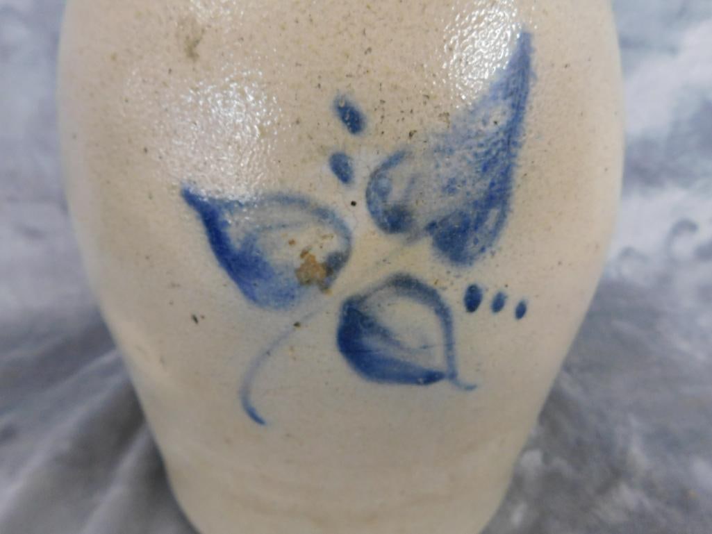 Vintage New York Stoneware Co. 1 Gallon Jug - Hairline Crack - 12" x 7" - 3