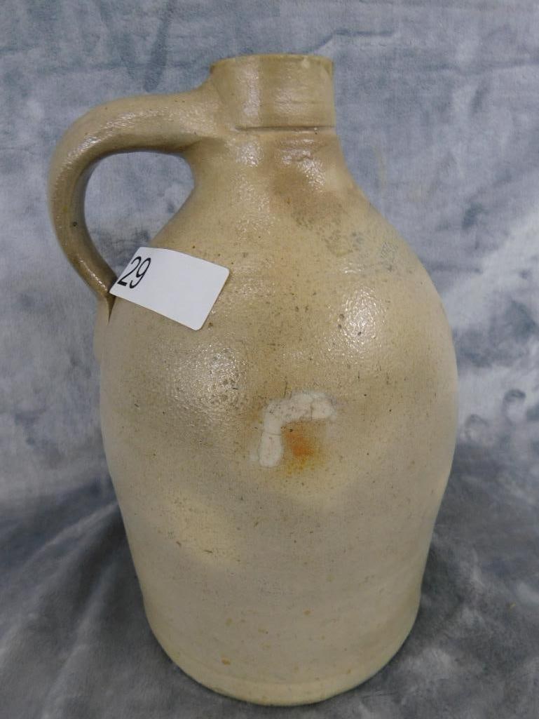 Vintage New York Stoneware Co. 1 Gallon Jug - Hairline Crack - 12" x 7" - 5