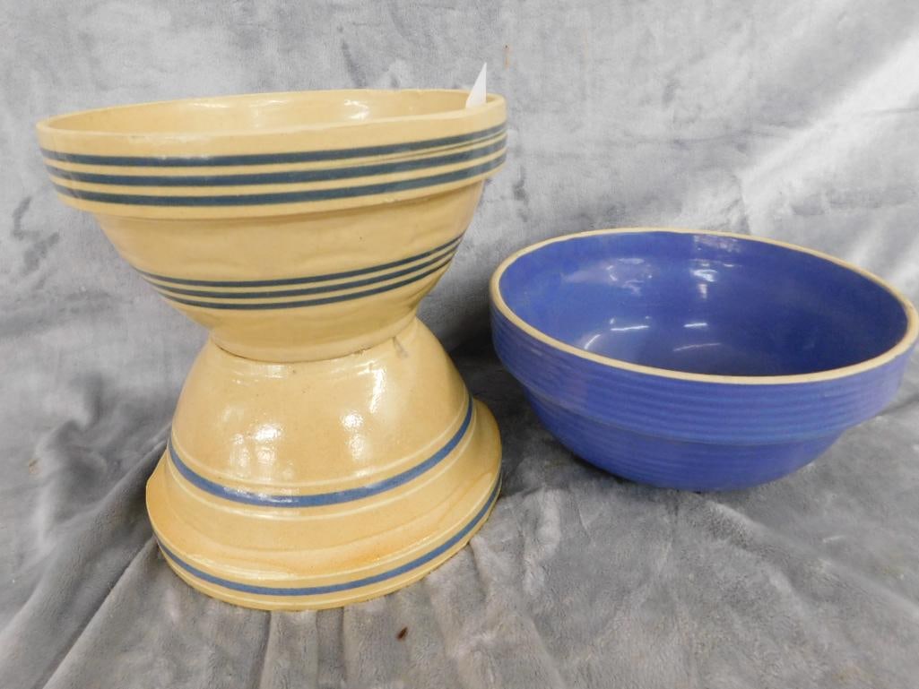 Group of 3 Vintage Mixing Bowls - USA - 4.5" x 9.5" - 2-4.5" x 9.5" - 14