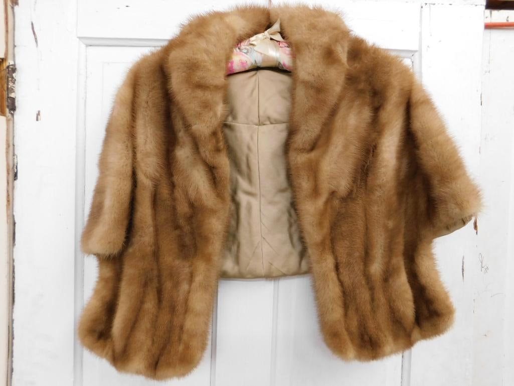 Real Fur - Vintage Mink Stole - No Makers Name - Good Shape - 10