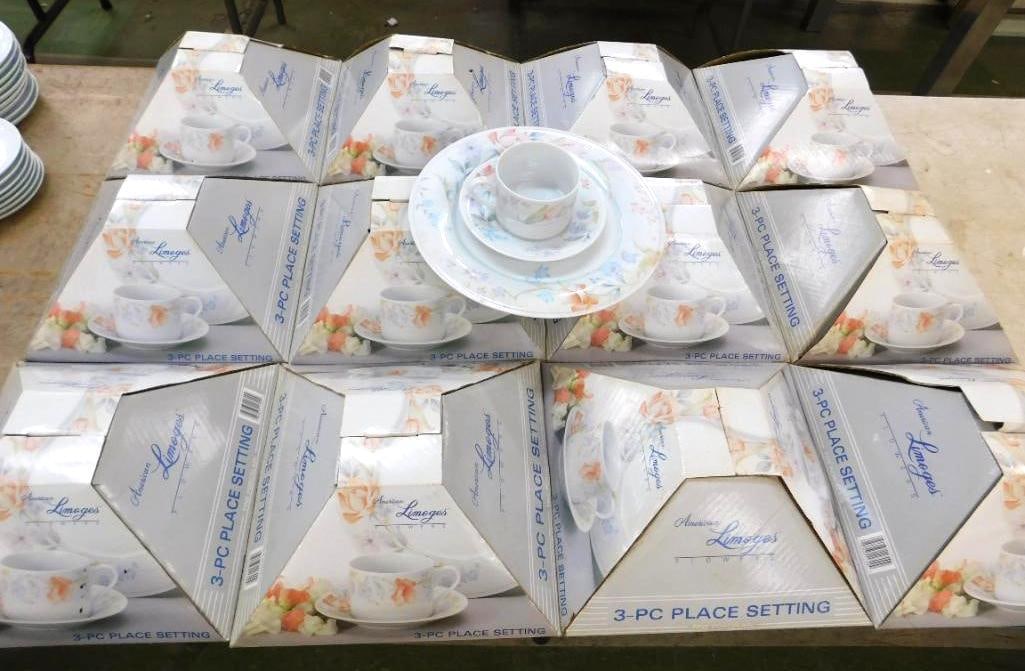 36 Piece American Limoges China Set - 12 Original Boxes: See Photos For Condition and Details