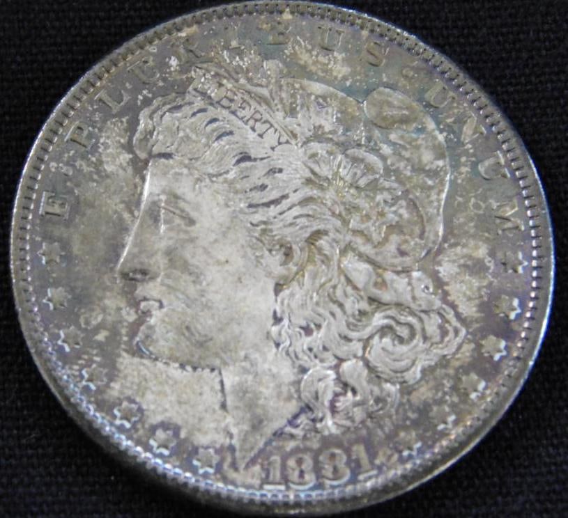1881-S Morgan Silver Dollar: See Photos For Condition and Details