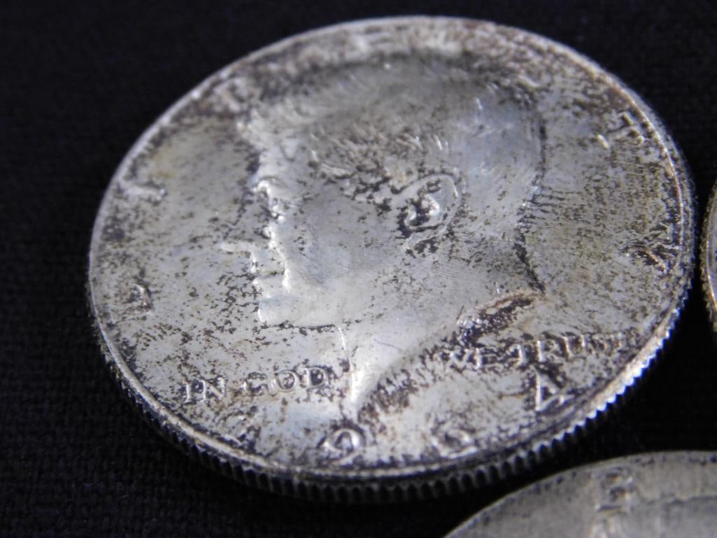 1964 Kennedy Half Dollar - 1966-1967-1968-1969 Kennedy Half Dollars - 3