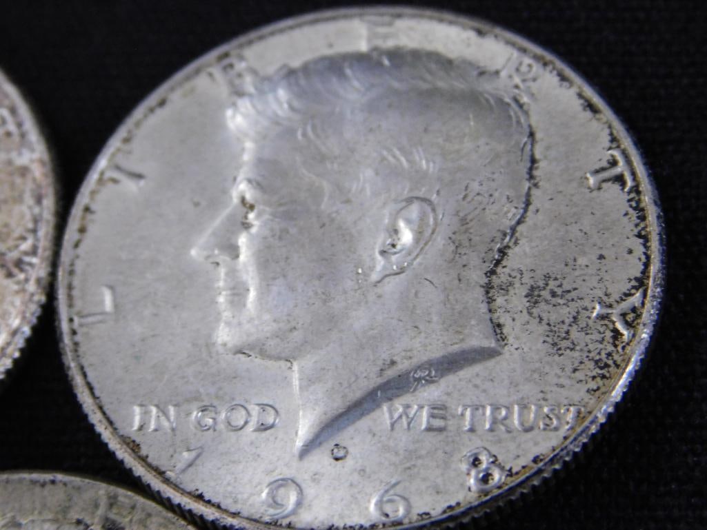 1964 Kennedy Half Dollar - 1966-1967-1968-1969 Kennedy Half Dollars - 4