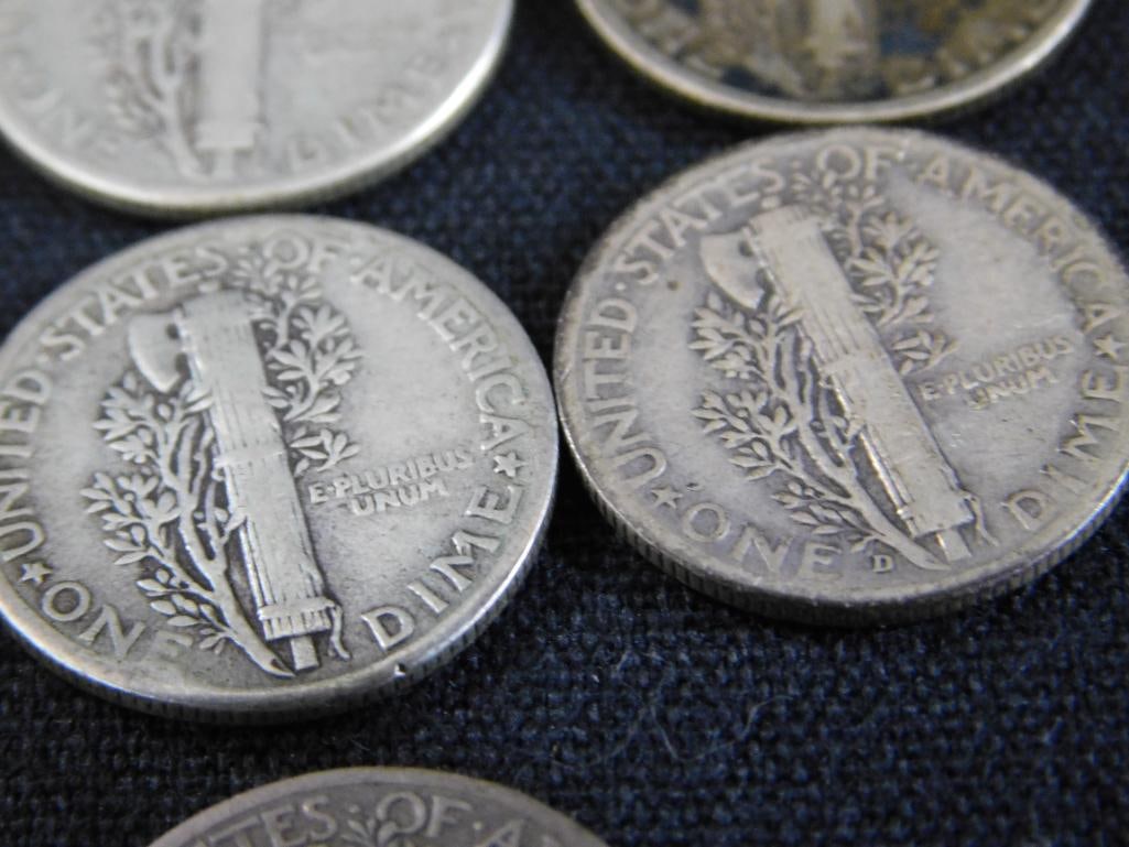 14 Mercury Silver Dimes - 16
