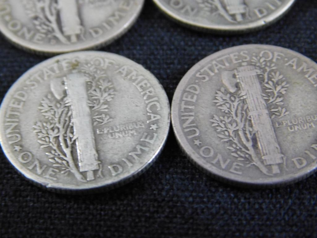 14 Mercury Silver Dimes - 17