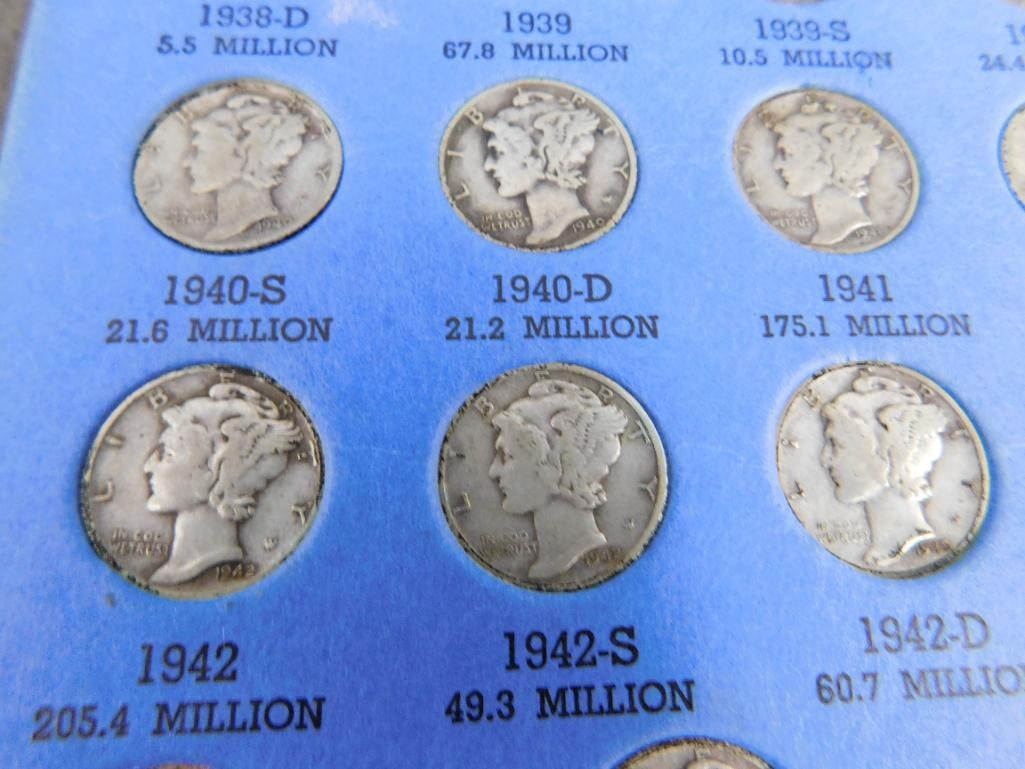 46 Mercury Silver Dimes - 10