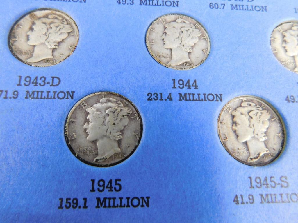 46 Mercury Silver Dimes - 12