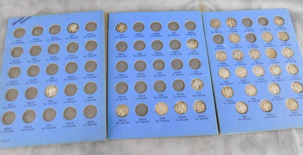 46 Mercury Silver Dimes: See Photos For Condition and Details