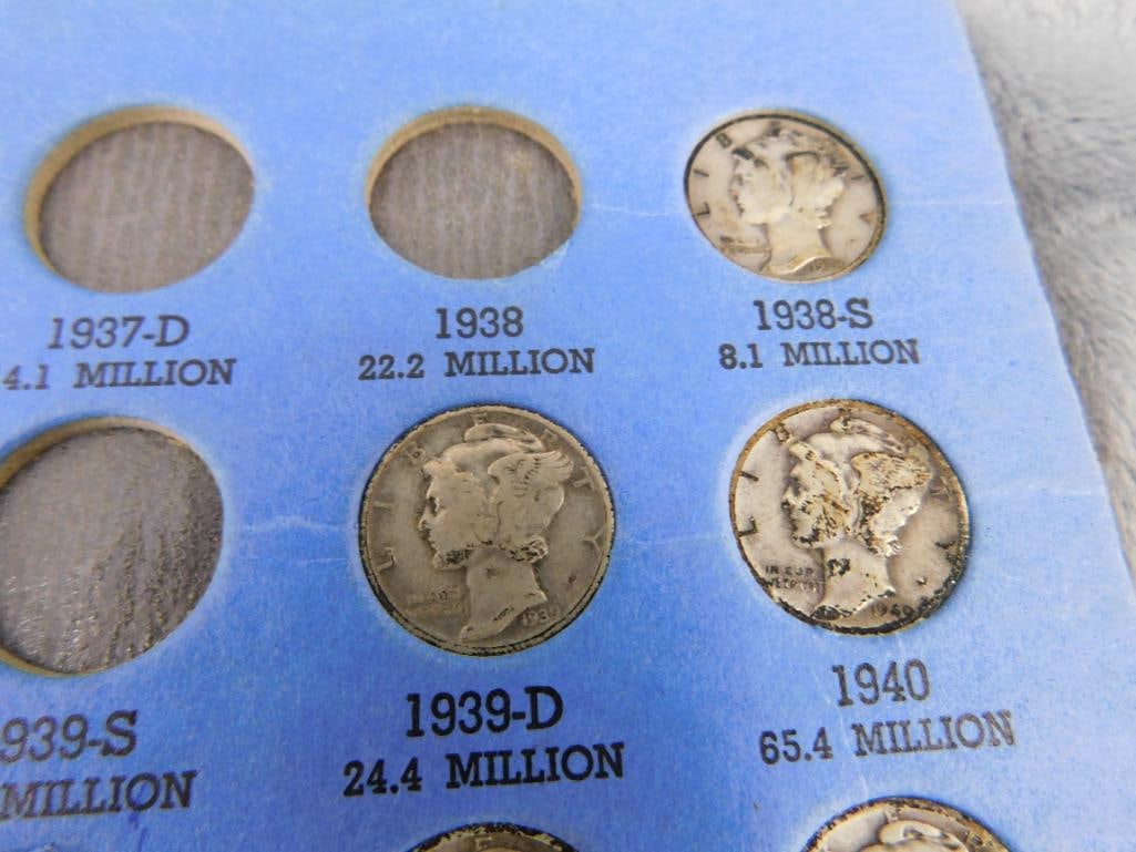 46 Mercury Silver Dimes - 9