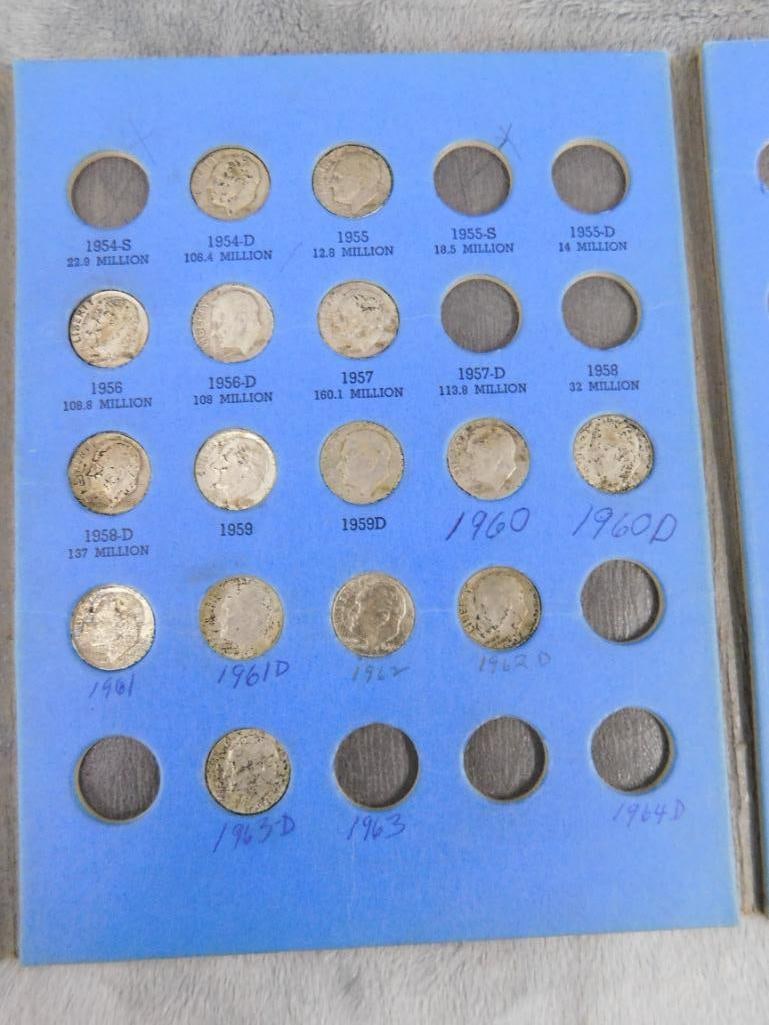 35 Roosevelt Silver Dimes - Pre 1964 - 12