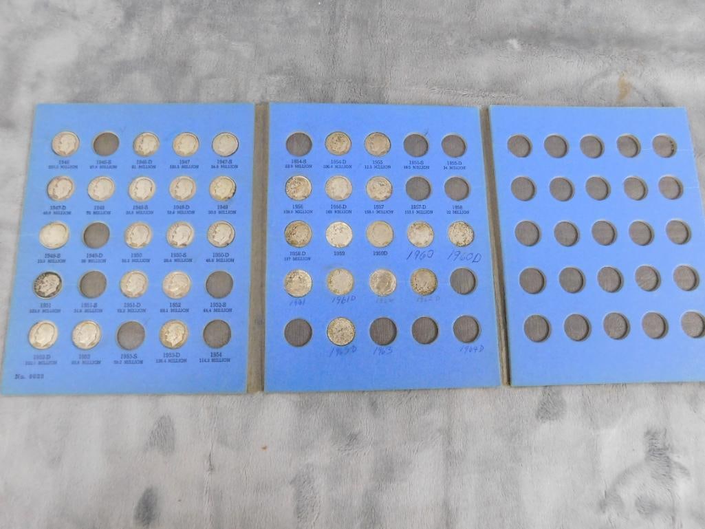 35 Roosevelt Silver Dimes - Pre 1964 - 14
