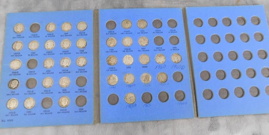 35 Roosevelt Silver Dimes - Pre 1964: See Photos For Condition and Details