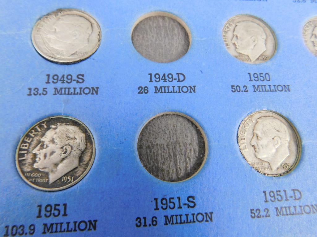 35 Roosevelt Silver Dimes - Pre 1964 - 4