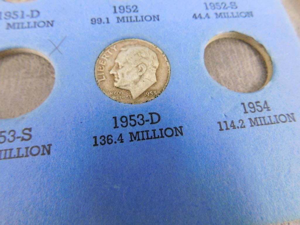 35 Roosevelt Silver Dimes - Pre 1964 - 7