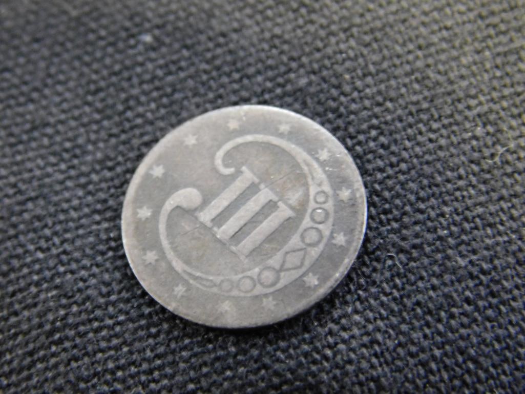 1850 Large Penny - 1854 French "Dix Centimes" - 1846 Large Penny - 1862 Indian Head Penny - 11