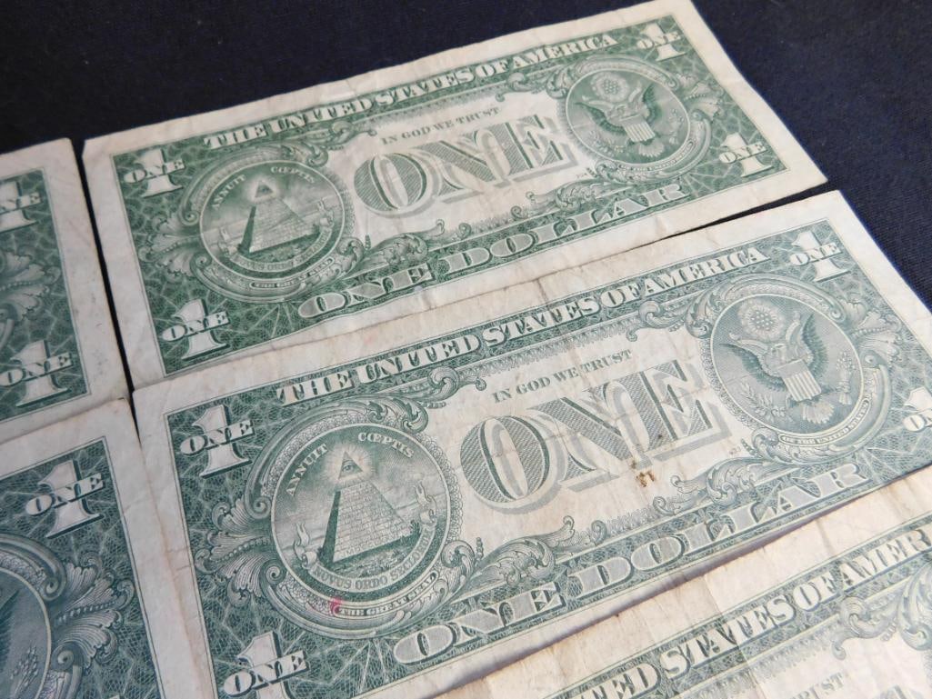 10 US 1$ Silver Certificates - 1957 - 14