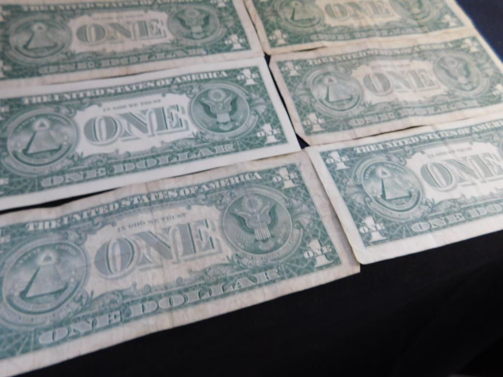 10 US 1$ Silver Certificates - 1957 - 17