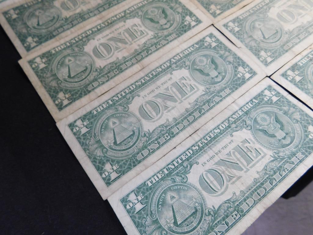 10 US 1$ Silver Certificates - 1957 - 14