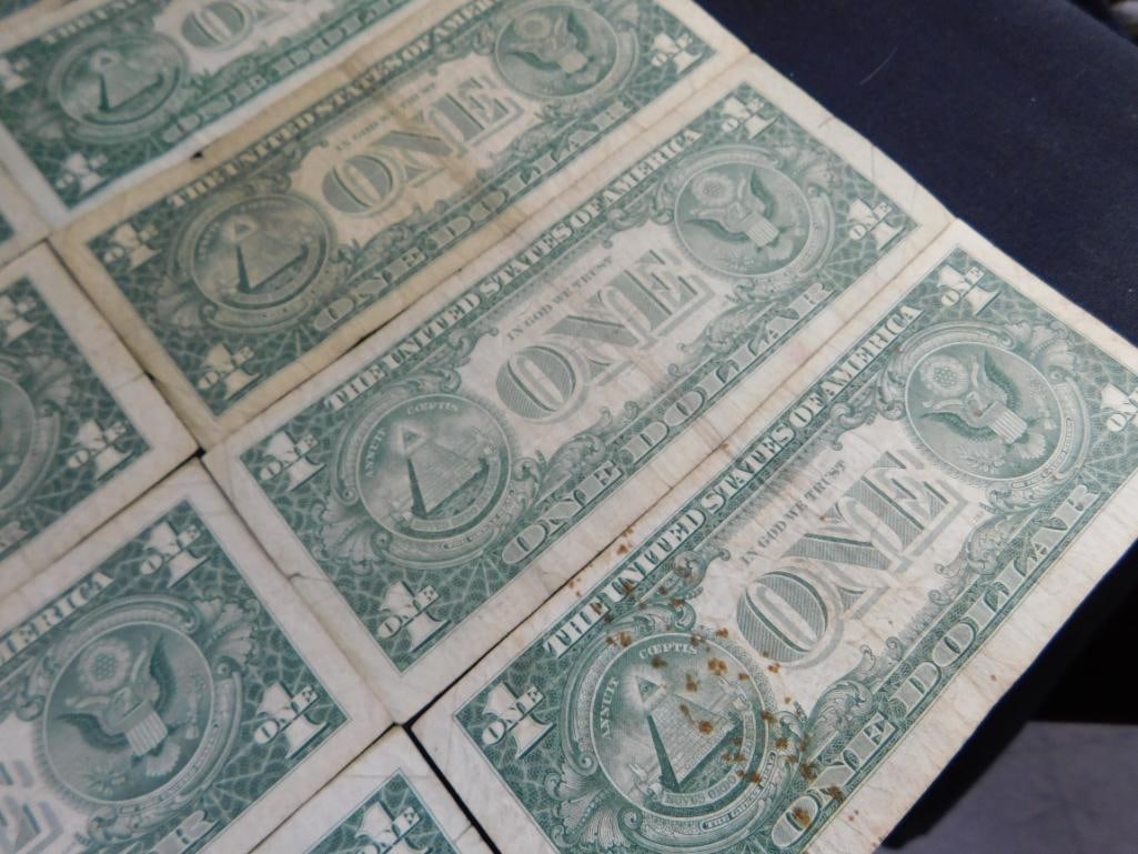 10 US 1$ Silver Certificates - 1957 - 16