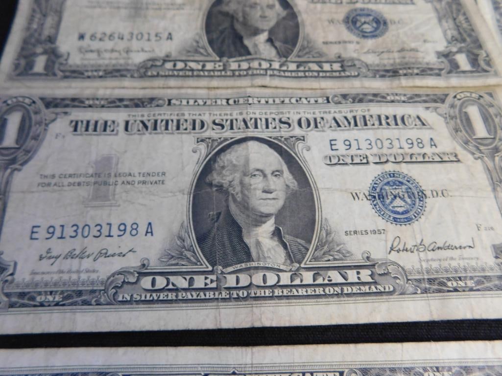 10 US 1$ Silver Certificates - 1957 - 6