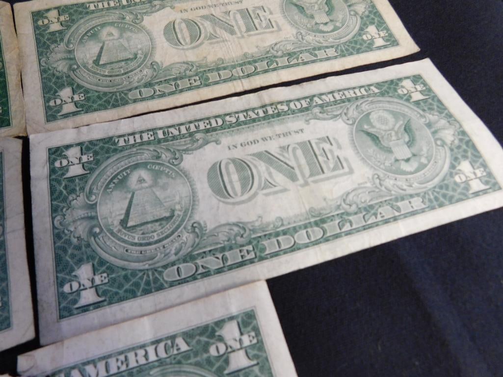 5 US 1$ Silver Certificates - 1935 - 11