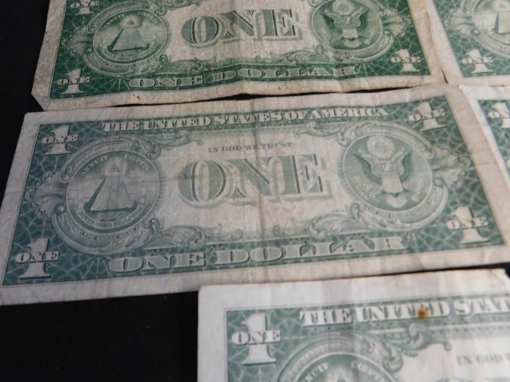 5 US 1$ Silver Certificates - 1935 - 12