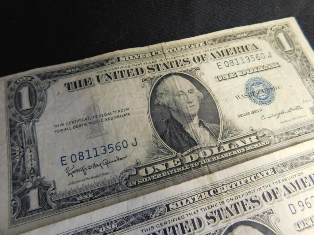 5 US 1$ Silver Certificates - 1935 - 3