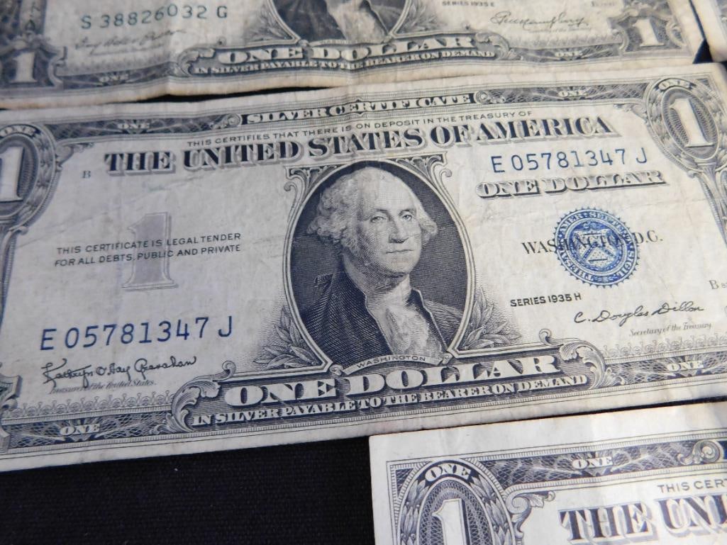 5 US 1$ Silver Certificates - 1935 - 4