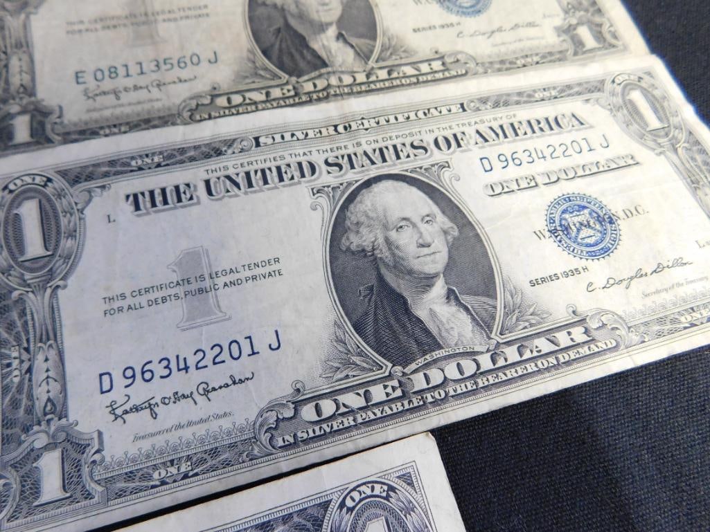 5 US 1$ Silver Certificates - 1935 - 5