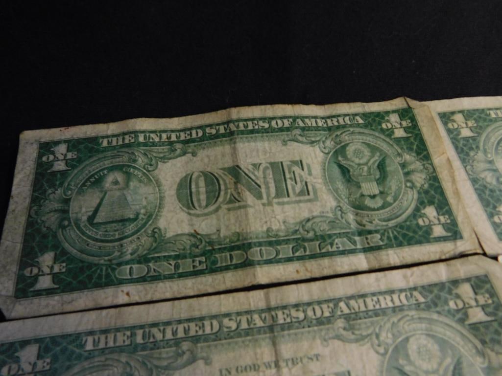 5 US 1$ Silver Certificates - 1935 - 9