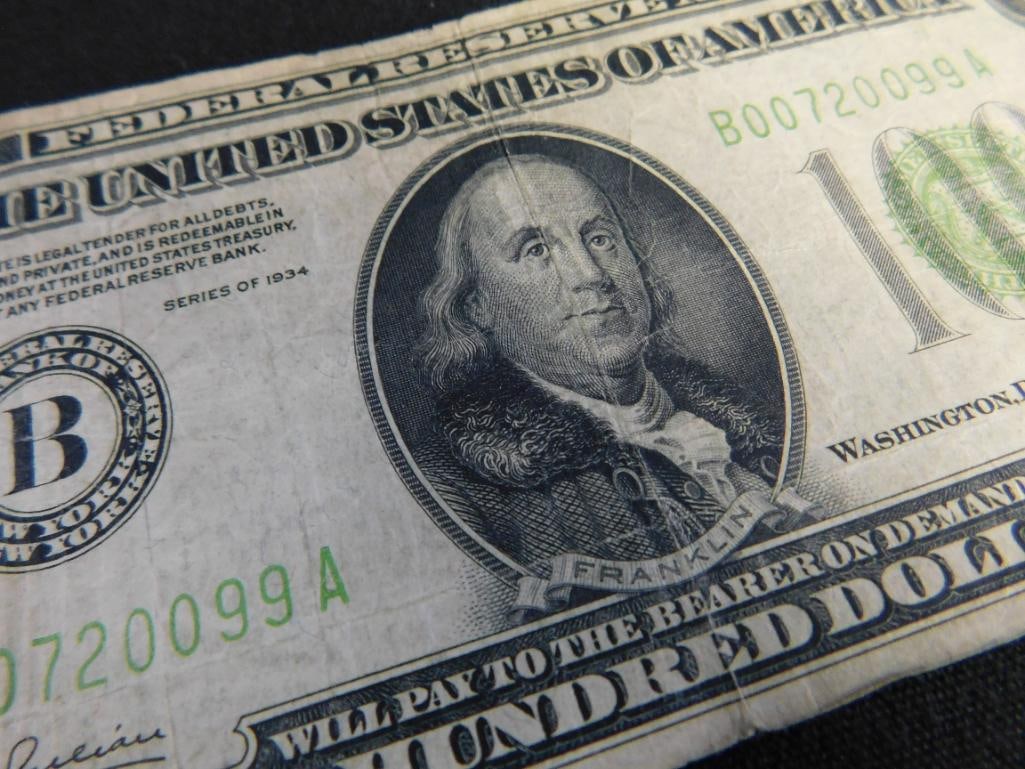 1934 100$ US Bank Note - 4