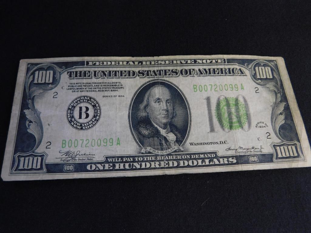 1934 100$ US Bank Note - 8
