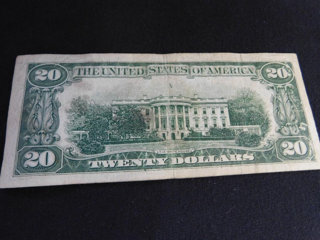 1934 20$ US Bank Note - 6