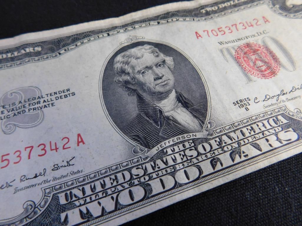 1953 Red Seal US 2$ Bank Note - 4