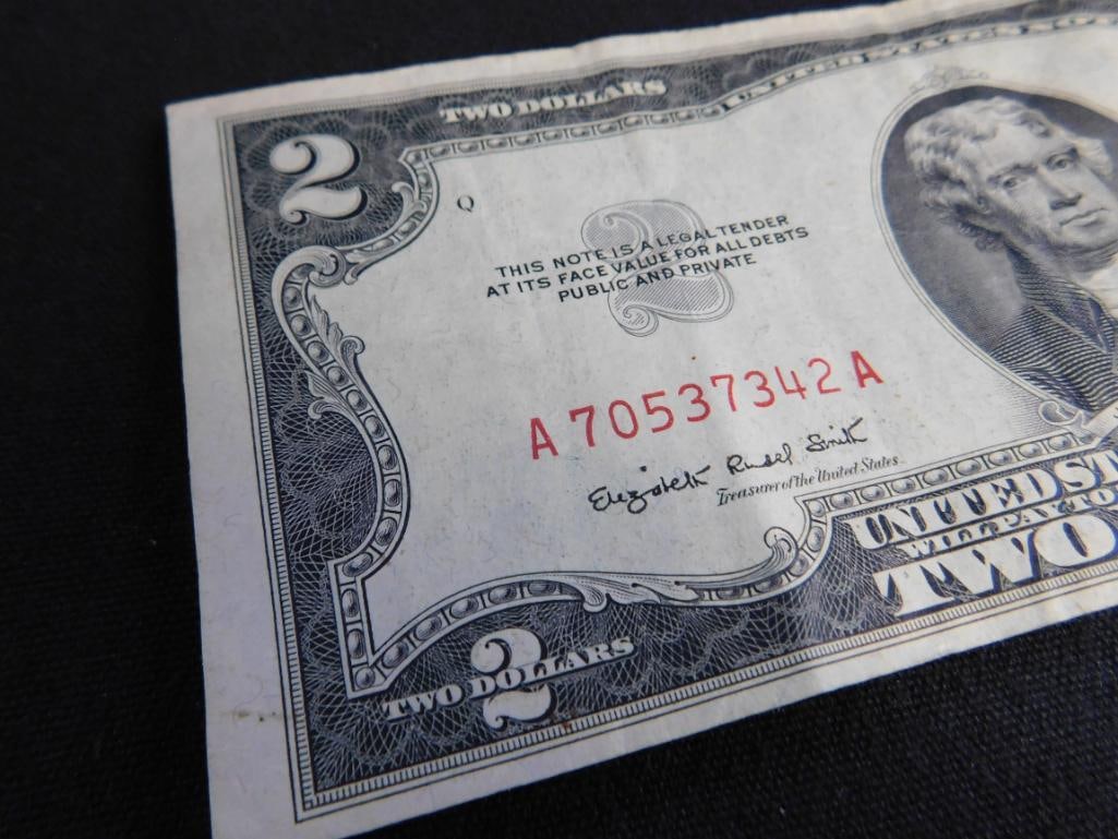 1953 Red Seal US 2$ Bank Note - 5