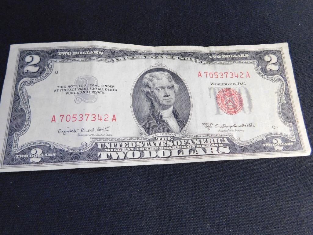 1953 Red Seal US 2$ Bank Note - 7