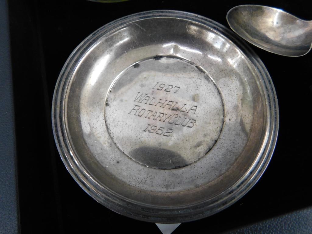 Tray Lot with Misc. Rotary Club Items - 38.48 Grams of Sterling Silver - 1958 Walhalla Rotary - 3
