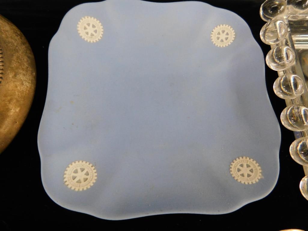 Tray Lot with Misc. Rotary Club Items - 38.48 Grams of Sterling Silver - 1958 Walhalla Rotary - 9