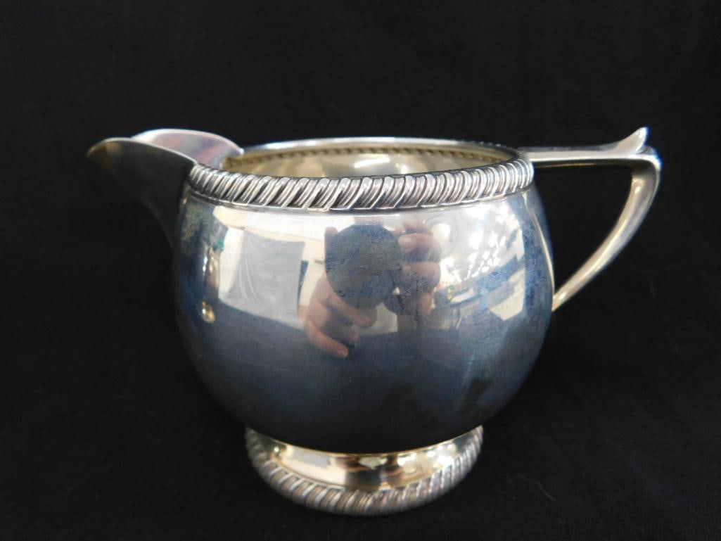 Sterling Silver - Fisher Solid Creamer and Sugar - Monogrammed - 213.1 Grams - 5